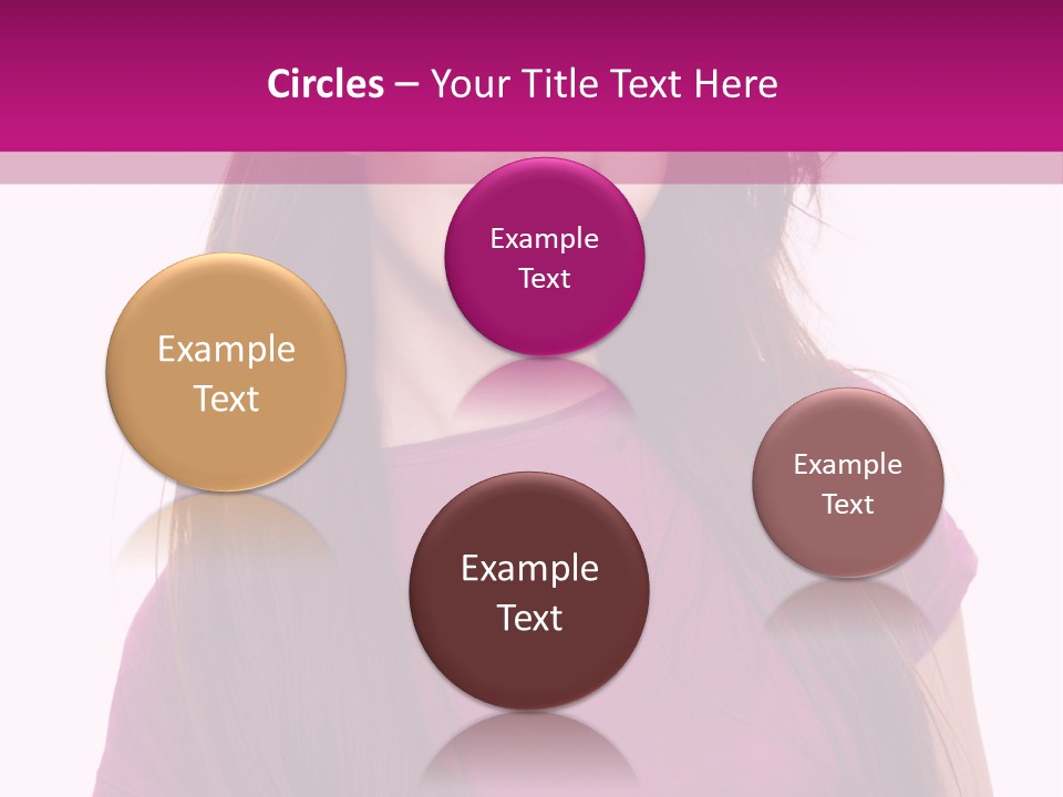 Beautiful Brown Hair PowerPoint Template