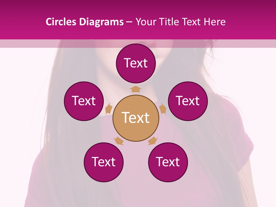 Beautiful Brown Hair PowerPoint Template