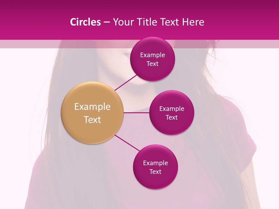 Beautiful Brown Hair PowerPoint Template