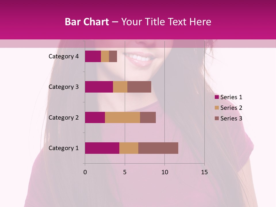 Beautiful Brown Hair PowerPoint Template