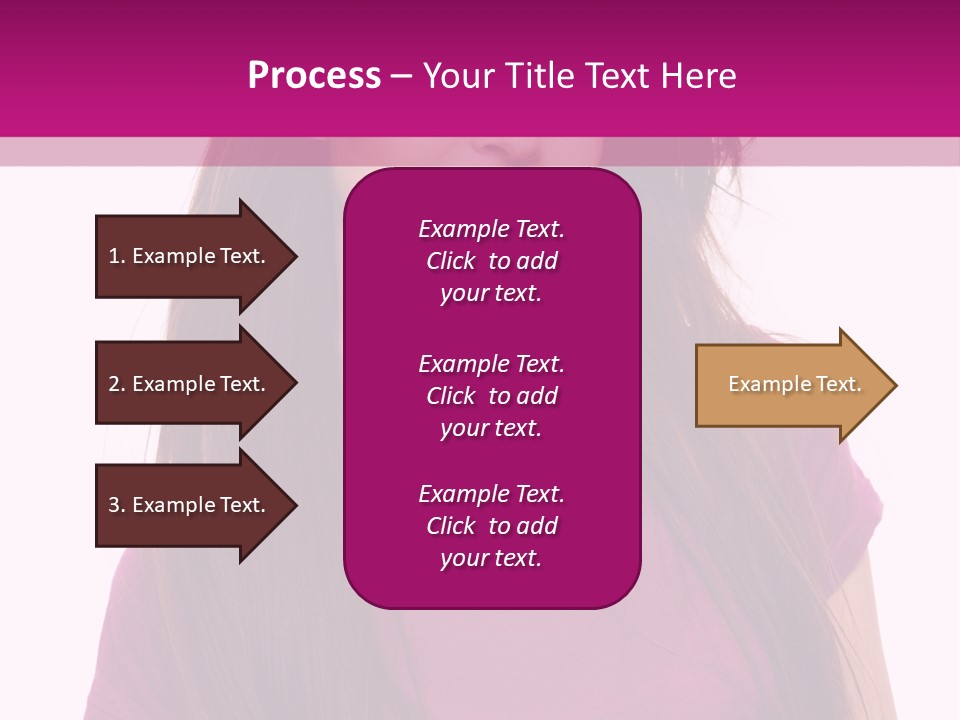 Beautiful Brown Hair PowerPoint Template