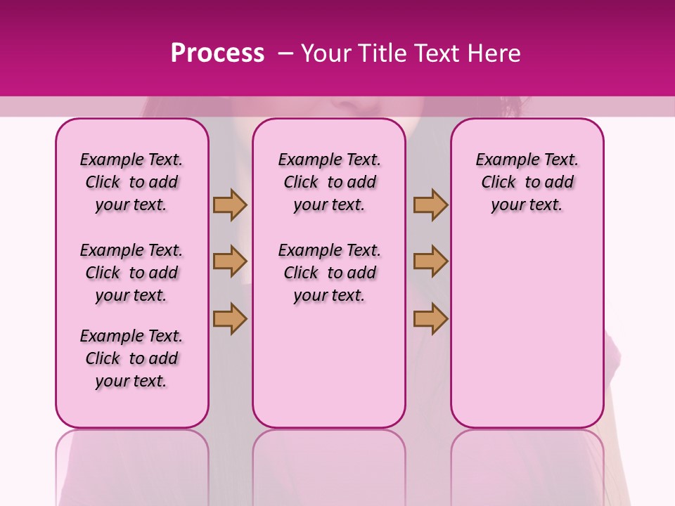 Beautiful Brown Hair PowerPoint Template