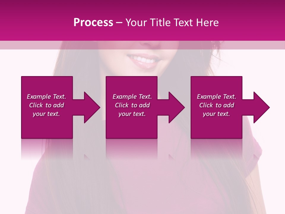 Beautiful Brown Hair PowerPoint Template