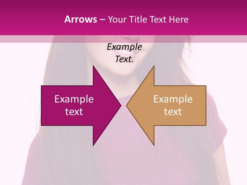 Beautiful Brown Hair PowerPoint Template