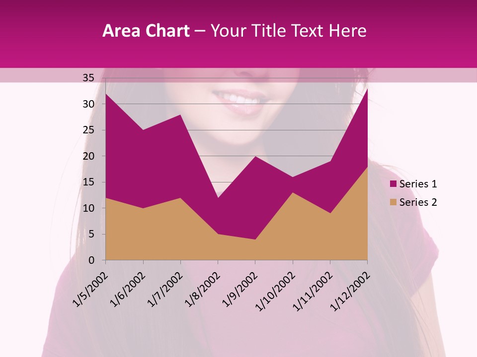 Beautiful Brown Hair PowerPoint Template