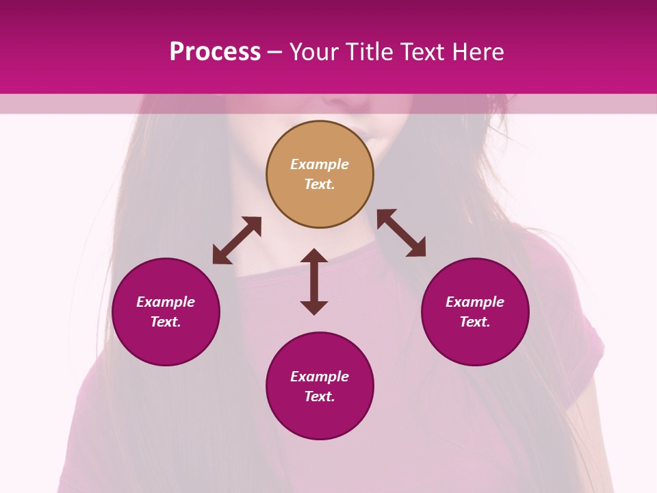 Beautiful Brown Hair PowerPoint Template