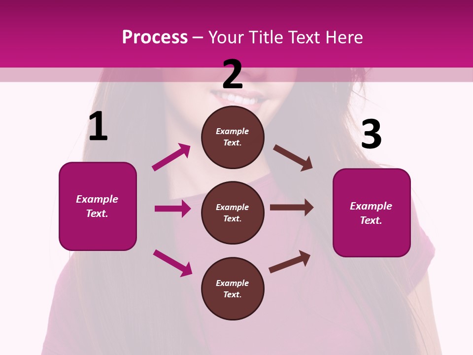 Beautiful Brown Hair PowerPoint Template