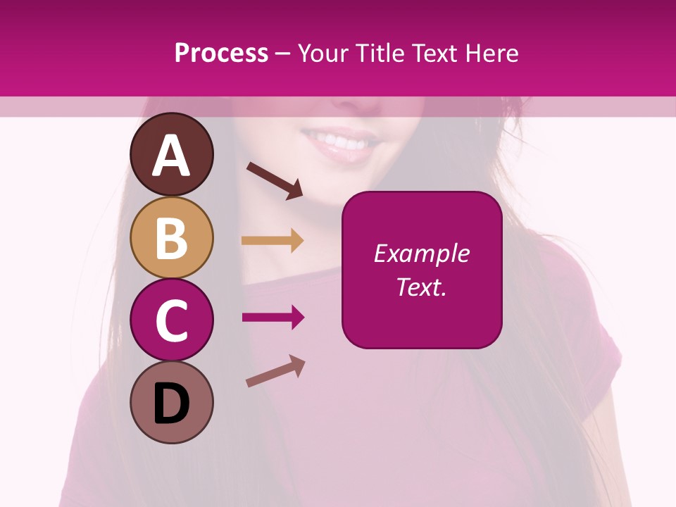 Beautiful Brown Hair PowerPoint Template