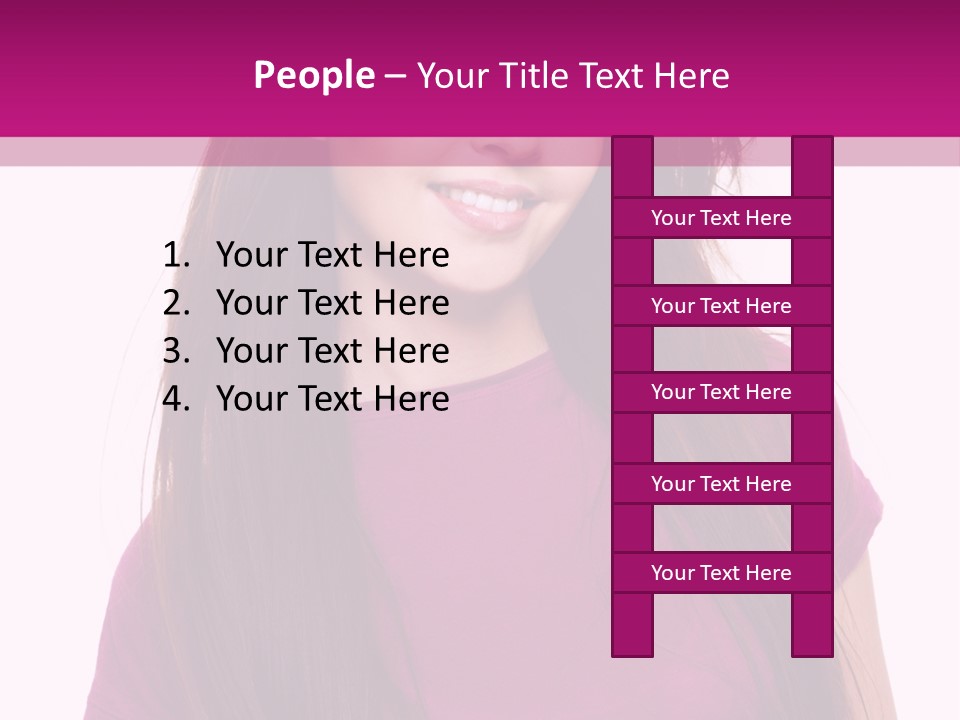 Beautiful Brown Hair PowerPoint Template