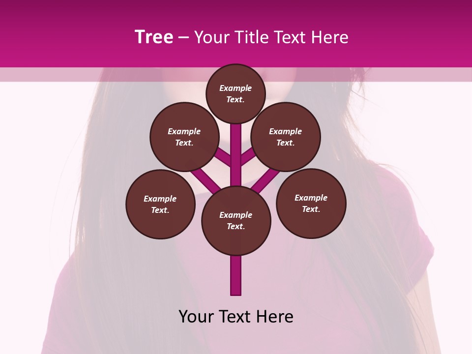 Beautiful Brown Hair PowerPoint Template