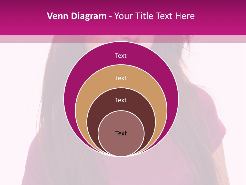 Beautiful Brown Hair PowerPoint Template