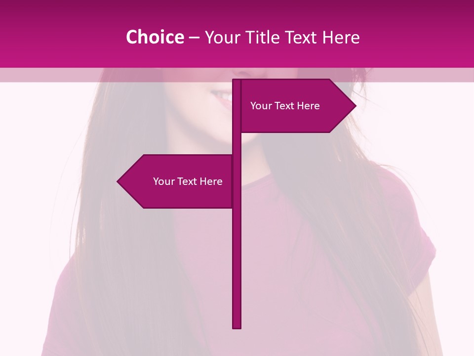 Beautiful Brown Hair PowerPoint Template