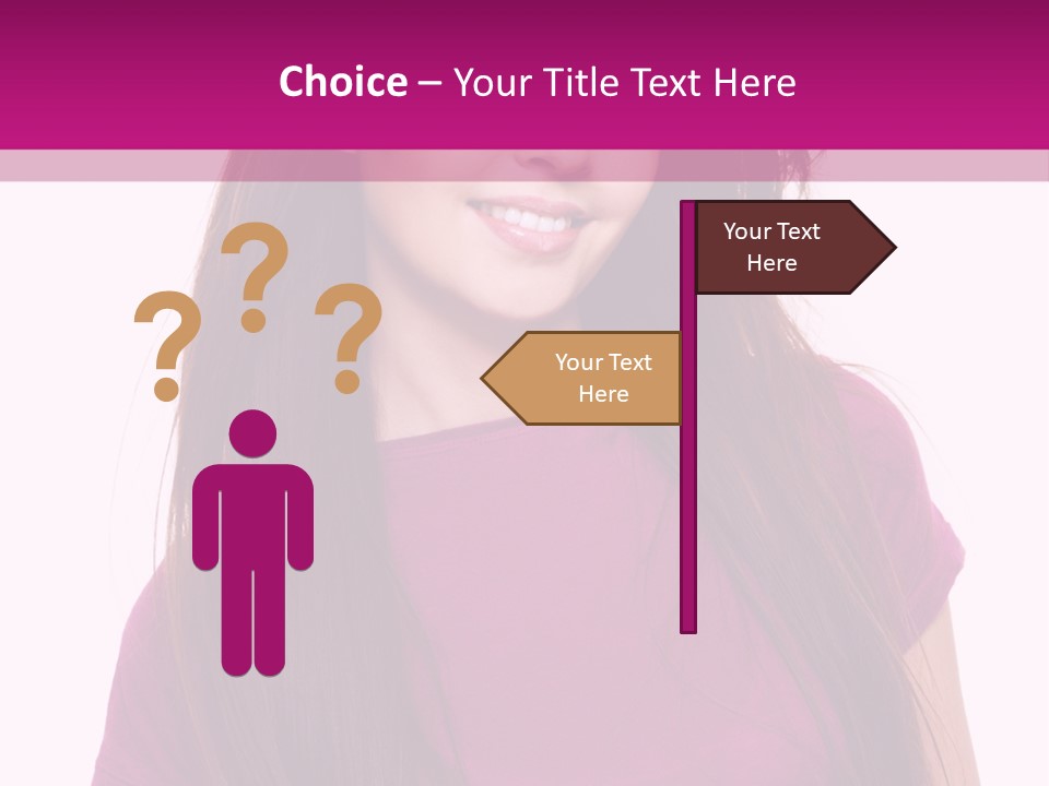 Beautiful Brown Hair PowerPoint Template