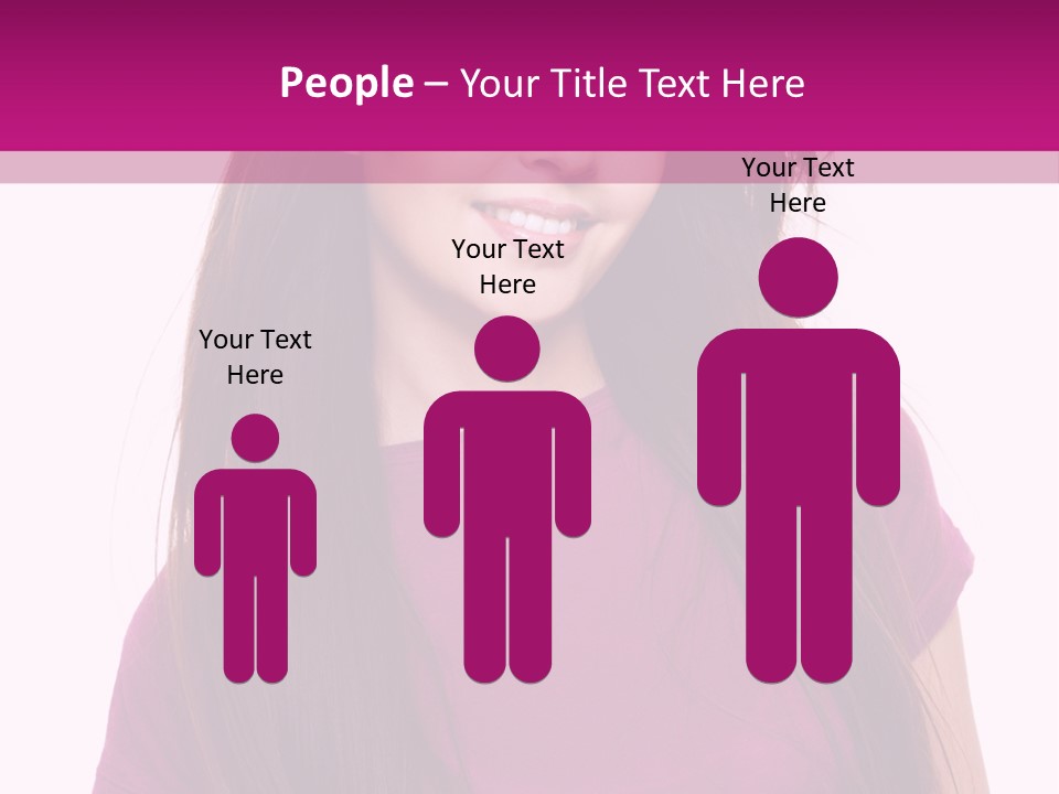 Beautiful Brown Hair PowerPoint Template