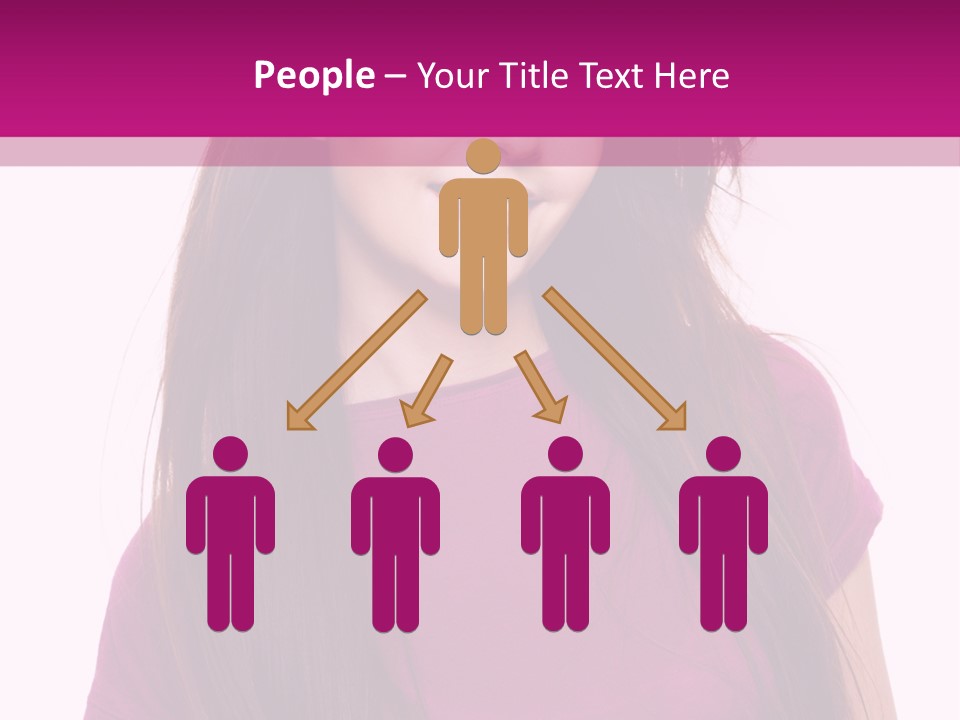 Beautiful Brown Hair PowerPoint Template