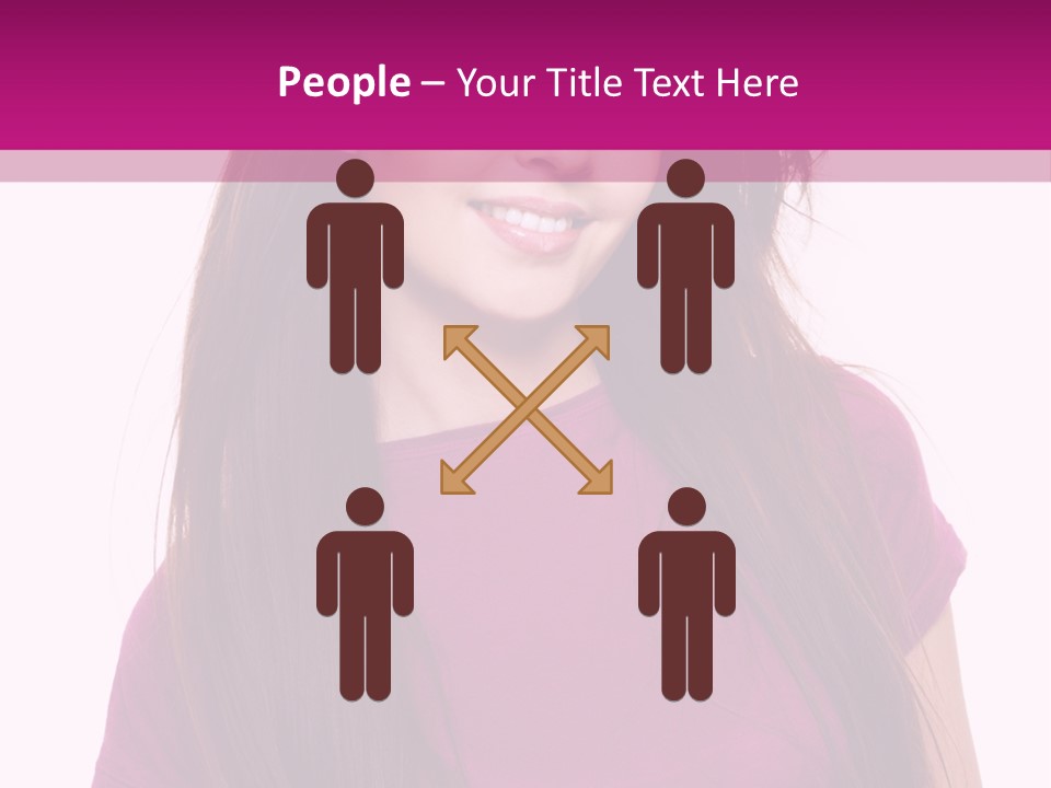 Beautiful Brown Hair PowerPoint Template