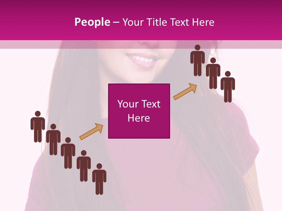 Beautiful Brown Hair PowerPoint Template