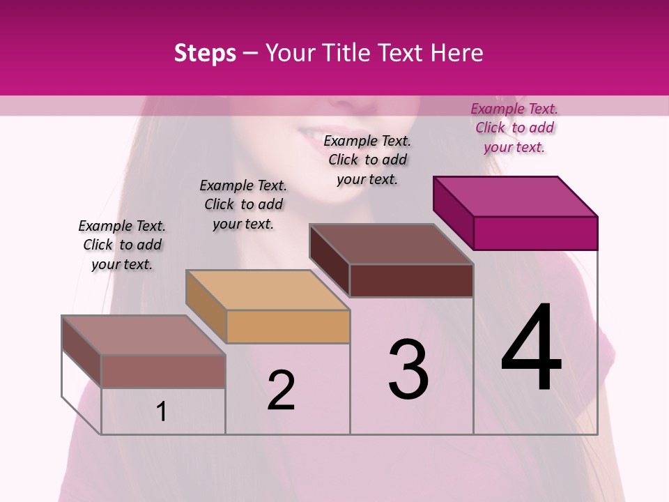 Beautiful Brown Hair PowerPoint Template