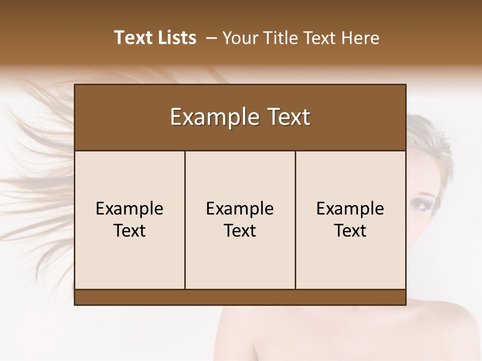 Cabello Liso PowerPoint Template