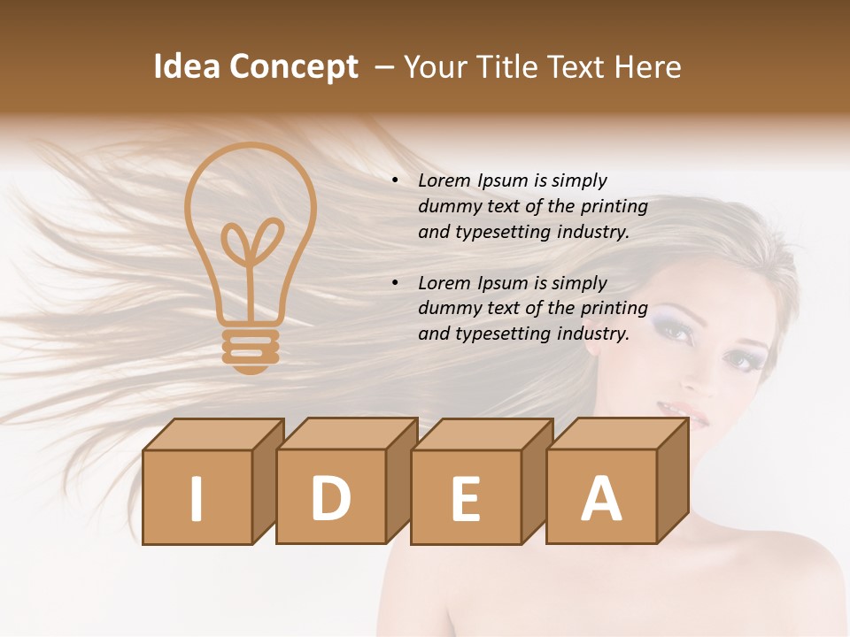 Cabello Liso PowerPoint Template