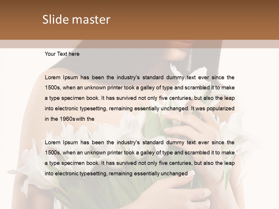 Hairstyle Human Portrait PowerPoint Template