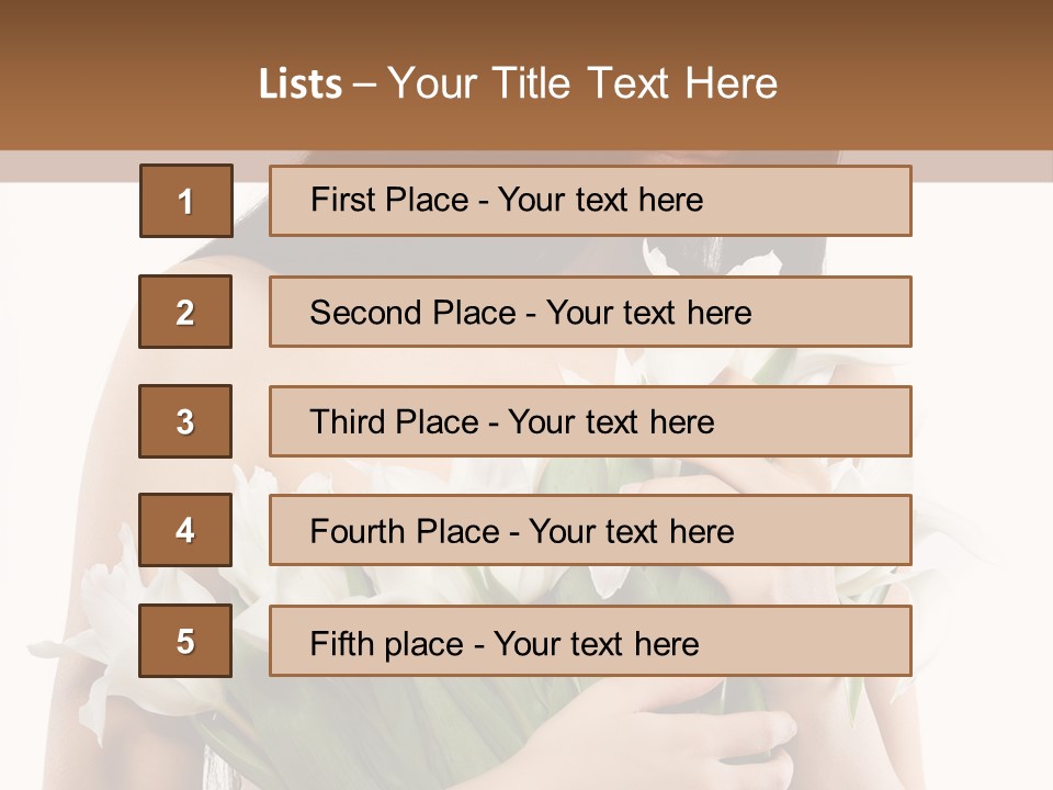 Hairstyle Human Portrait PowerPoint Template