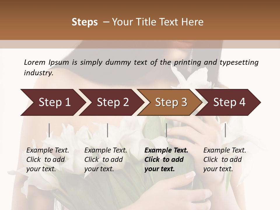 Hairstyle Human Portrait PowerPoint Template