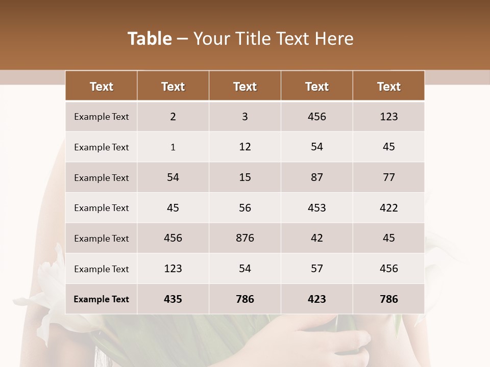 Hairstyle Human Portrait PowerPoint Template