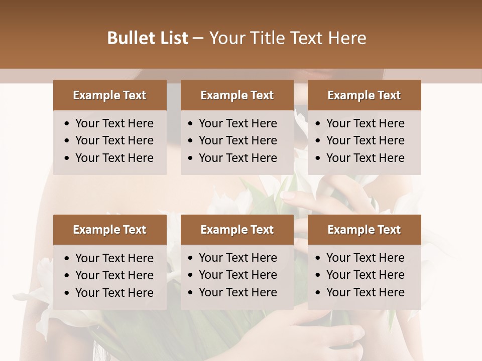 Hairstyle Human Portrait PowerPoint Template