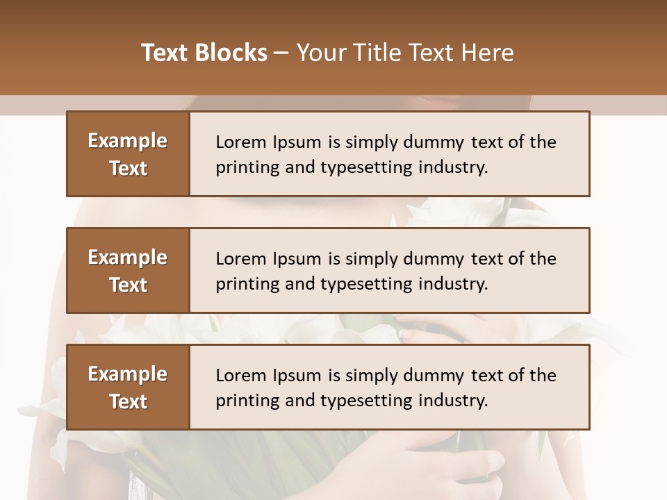 Hairstyle Human Portrait PowerPoint Template