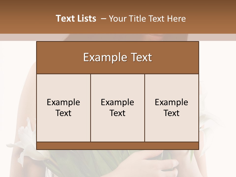Hairstyle Human Portrait PowerPoint Template