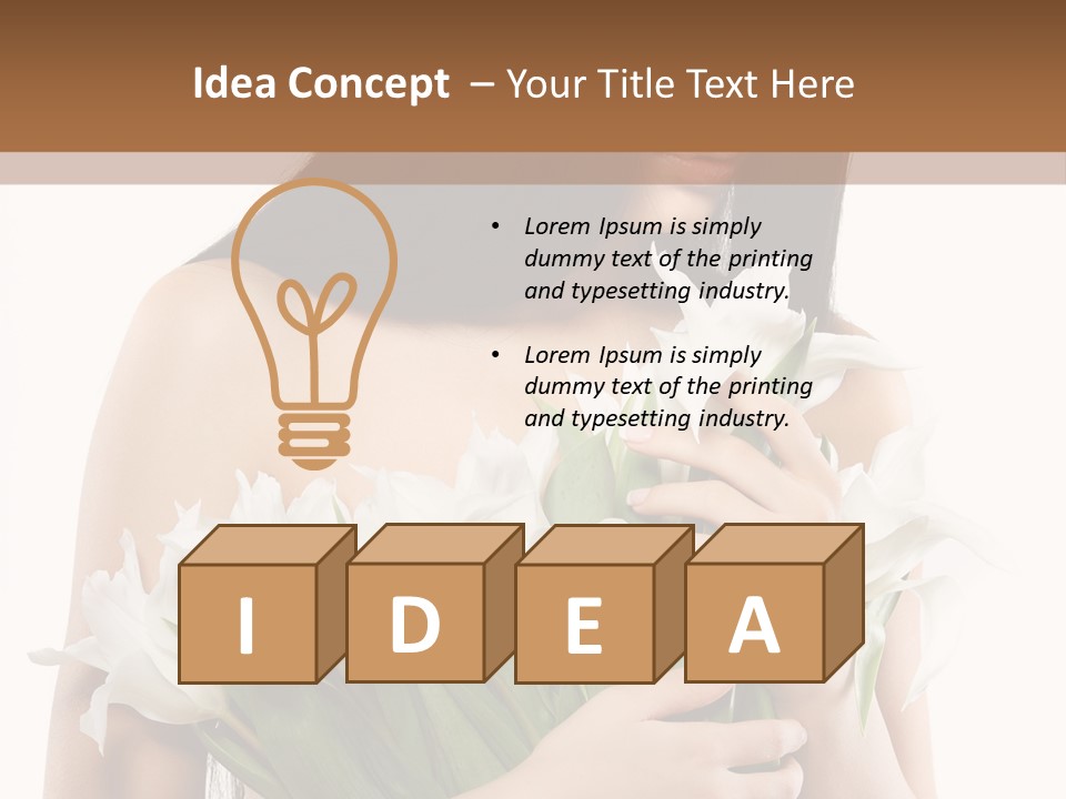 Hairstyle Human Portrait PowerPoint Template