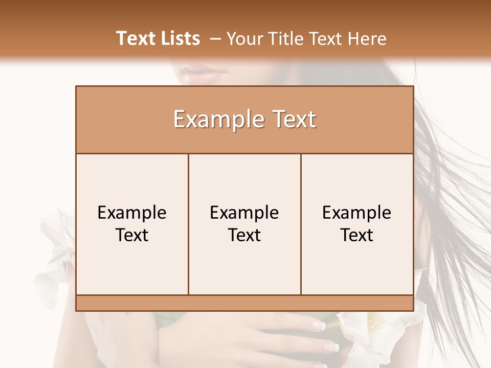 Face Makeup Closeup PowerPoint Template