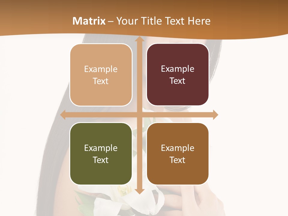 Flowers Skin Sensuality PowerPoint Template