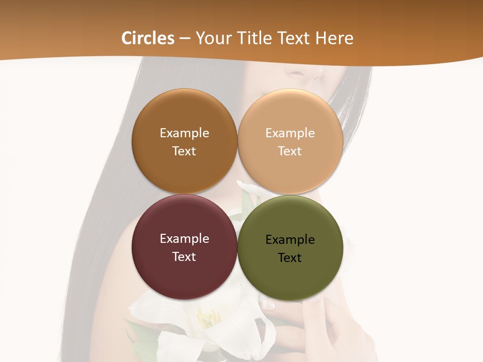 Flowers Skin Sensuality PowerPoint Template