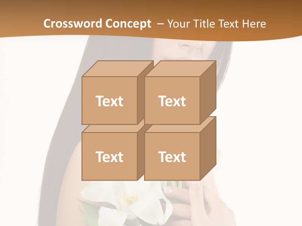 Flowers Skin Sensuality PowerPoint Template