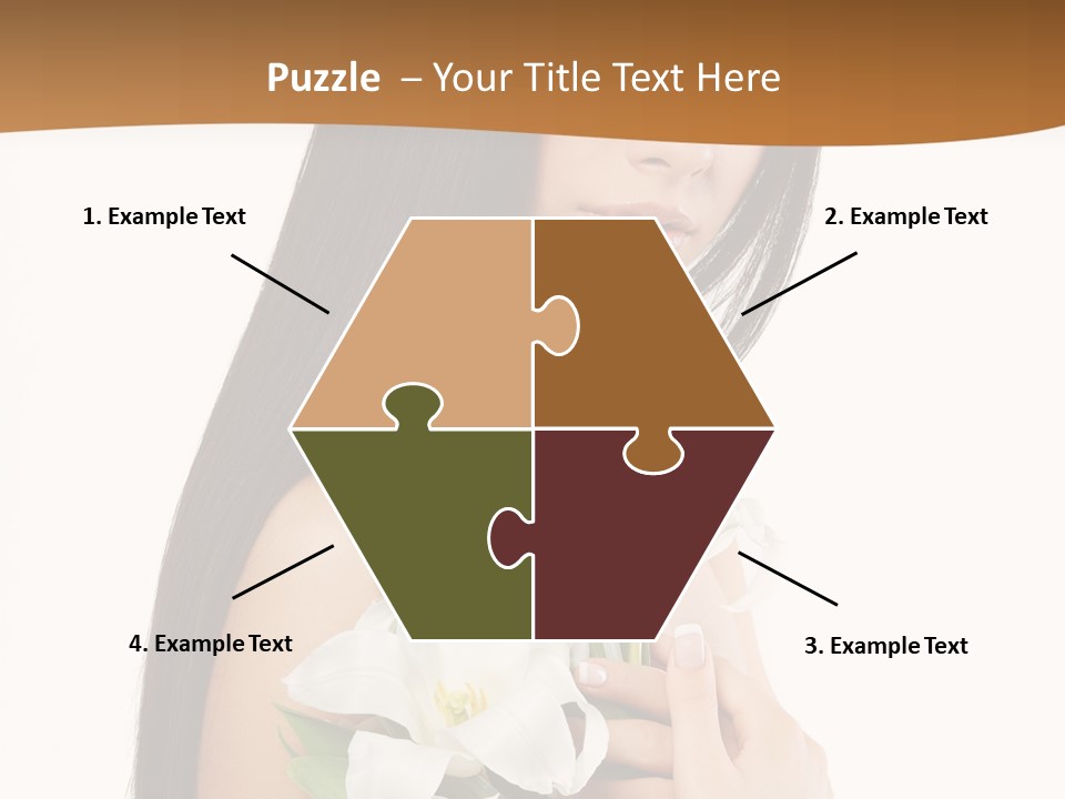 Flowers Skin Sensuality PowerPoint Template