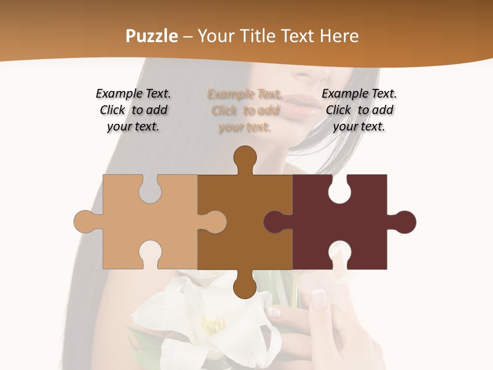 Flowers Skin Sensuality PowerPoint Template