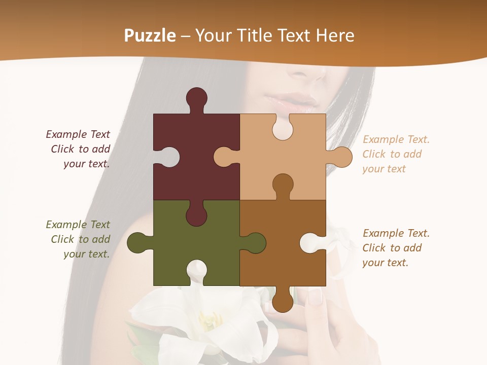 Flowers Skin Sensuality PowerPoint Template