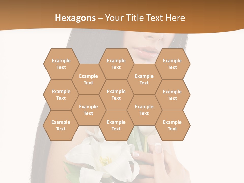 Flowers Skin Sensuality PowerPoint Template