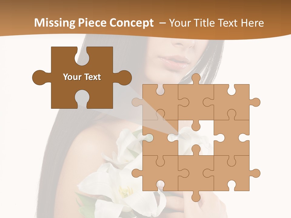 Flowers Skin Sensuality PowerPoint Template