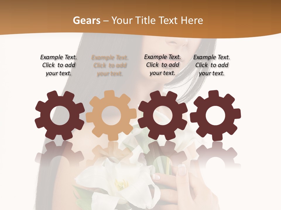 Flowers Skin Sensuality PowerPoint Template