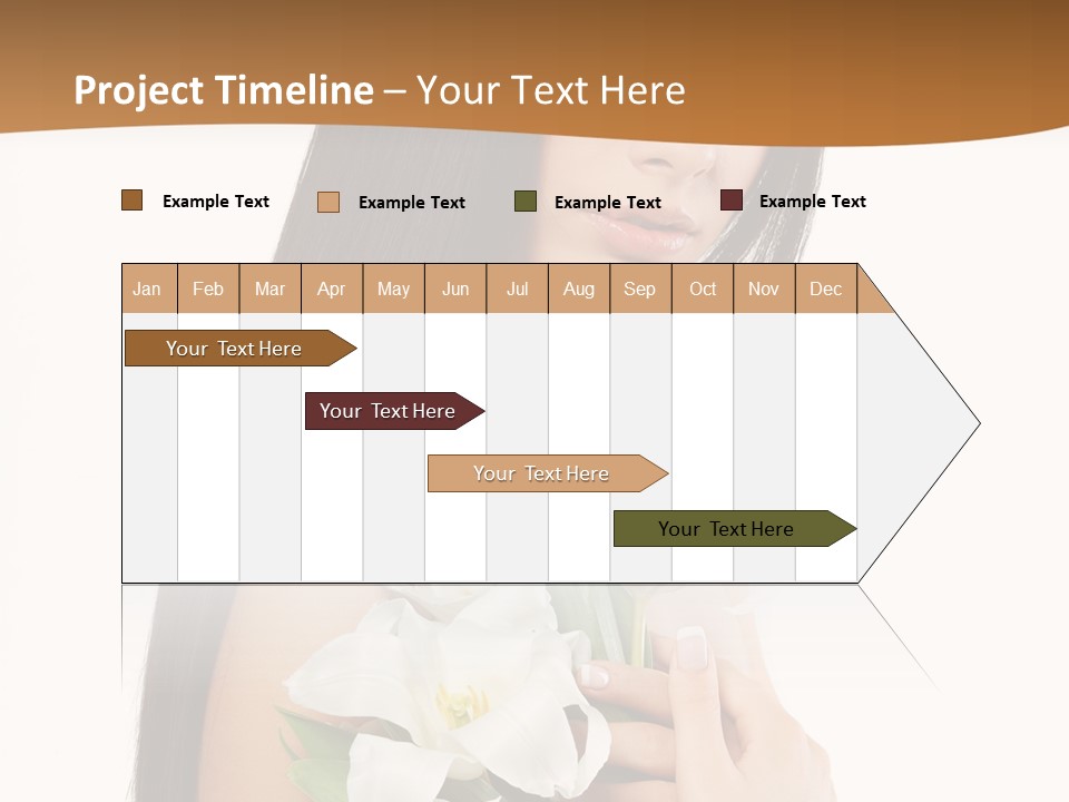 Flowers Skin Sensuality PowerPoint Template