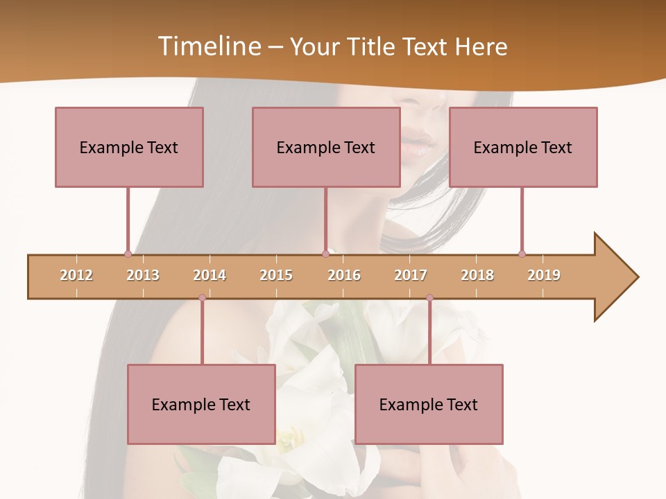 Flowers Skin Sensuality PowerPoint Template