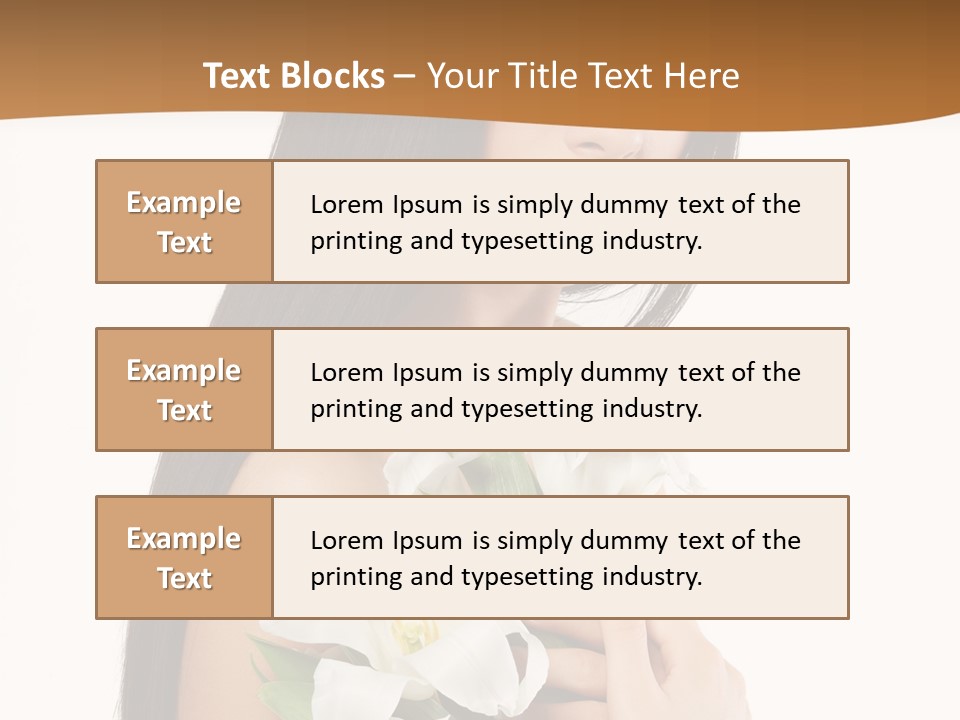 Flowers Skin Sensuality PowerPoint Template