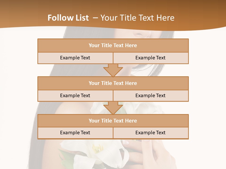 Flowers Skin Sensuality PowerPoint Template