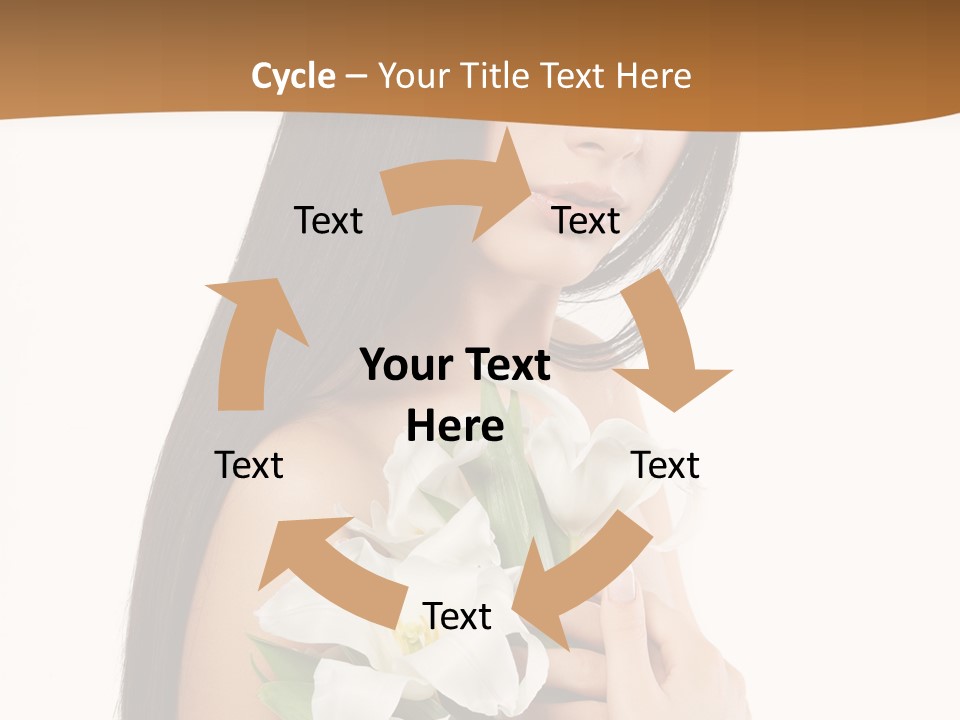 Flowers Skin Sensuality PowerPoint Template