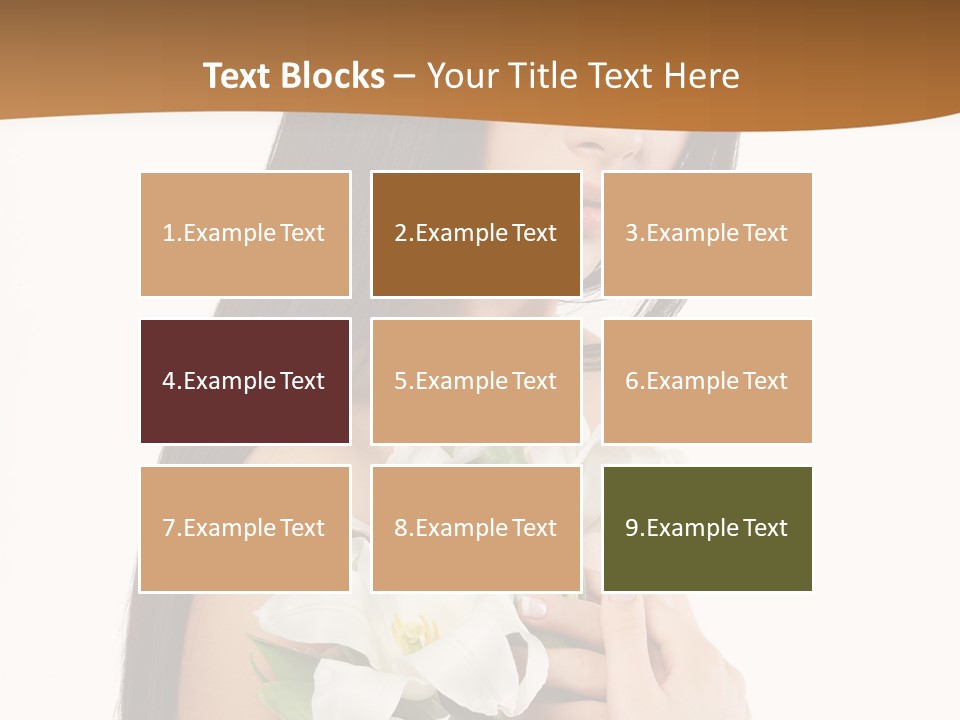 Flowers Skin Sensuality PowerPoint Template