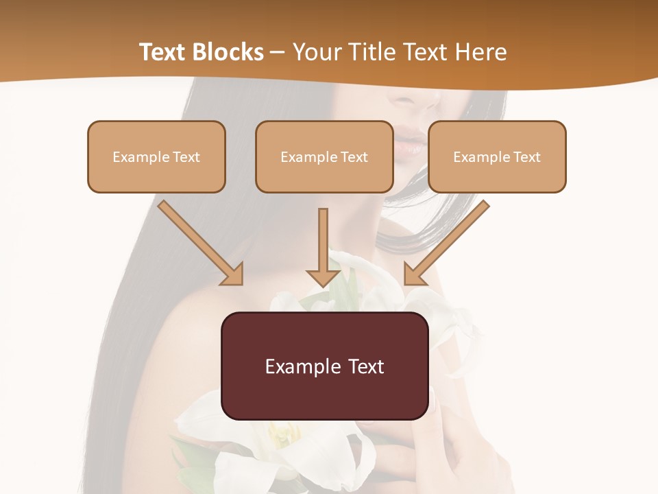 Flowers Skin Sensuality PowerPoint Template
