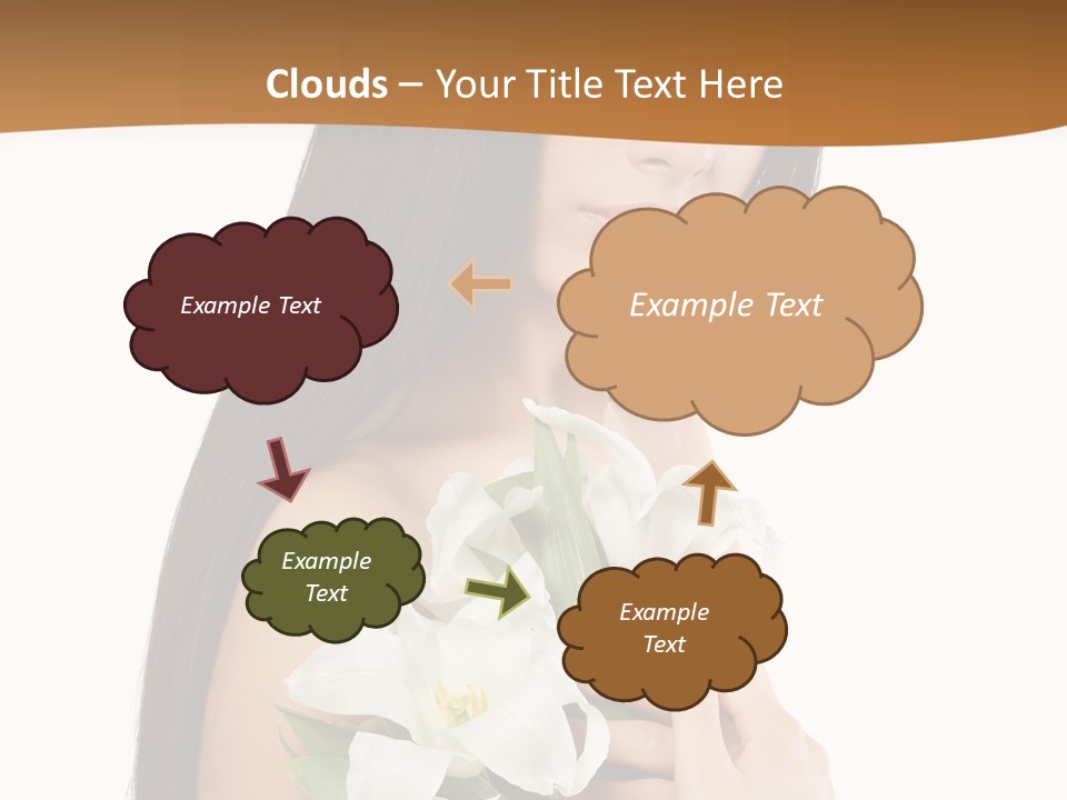 Flowers Skin Sensuality PowerPoint Template